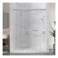 thumbnail image 5 of Ward Series 76 in. x 44-48 in. Frameless Sliding Shower Door in Polished Chrome with 3/8" (10mm) Tempered Clear Glass, 5 of 12