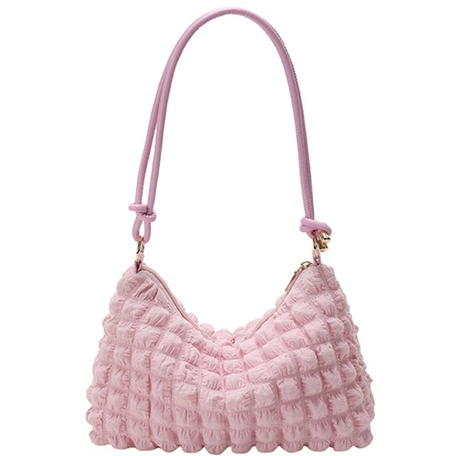 MesaSe Sacs à Main Décontractés pour Femmes, Sac en Toile Plissée, Sac de Magasinage Simple pour Femmes