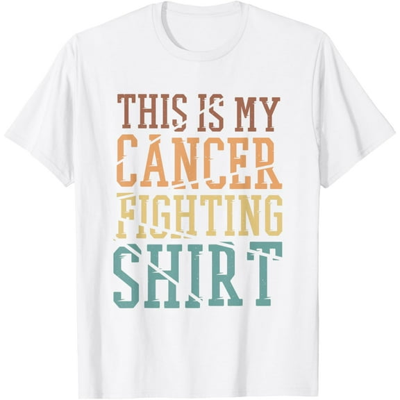 This Is My Cancer Fighting Shirt, Cancer Chemo Awareness T-ShirtMen's and women's pure cotton short-sleeved shirts