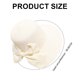 thumbnail image 2 of Sombrero de paja para mujer con circunferencia de 56-60 cm, parasol, protector solar, para viajes al aire libre, sombrero de playa con lazo, 2 of 6
