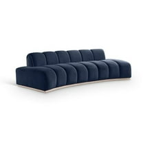 Meridian Furniture Jace Navy Velvet Sofa
