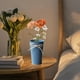 thumbnail image 1 of Maceta florero, soporte para plantas, hogar, dormitorio, Patio, exterior, cubo de hierro Azul oscuro, 1 of 7