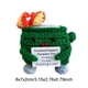 thumbnail image 4 of Lindo Crochet Contenedor Basura Fuego Apoyo Emocional Regalos Divertidos () Verde, 4 of 8