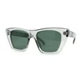 thumbnail image 3 of Lunettes de Soleil Mode Minimalistes pour Femmes Design Œil de Chat Vert Ardoise, 3 of 4