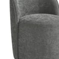 thumbnail image 6 of DREAMSIDEA Swivel Dining Chair, Upholstered Barrel Accent Chair for Dining Room & Kitchen Chairs, Morden Round Vanity Chair for Living Room&Bedroom, Linen-Gray, 6 of 6