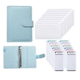 thumbnail image 1 of PU Leather Notebook Binder  Refillable 6 Ring Binder For A6 Filler Paper  Loose Leaf Personal Planner Binder Cover With Cash Envelopes, 1 of 6