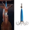 thumbnail image 2 of Squid Jig Señuelo de pesca Gancho Pulpo Cebo duro artificial (8 garras luminosas) Azul Sywqhk Para Estrenar, 2 of 6
