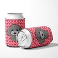 thumbnail image 5 of Silver Gray Poodle Hearts Can or Bottle Hugger, 5 of 5