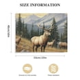 thumbnail image 3 of Acheng  Mountain Elk Animal Canvas Wall Art Art Picture Print Colorful Decorative Painting Canvas Decor Posters for Living Room Bedroom Office  20x16in, 3 of 6