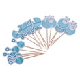 thumbnail image 1 of 18pcs Lovely It' or Boy Baby Carriage Bib Rattle Cake Topper Photo ', 1 of 8