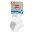 thumbnail image 4 of Hanes X-Temp Women's No Show Socks, Extended Sizes, 6-Pairs White 8-12, 4 of 6