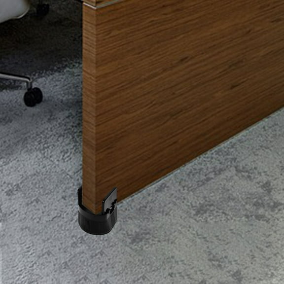 HIAKDOFT Furniture Risers 4Pcs Black Abs Round for Sofas 3.2in Noise Reduction