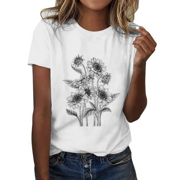 Camisetas mujer manga corta baratas hotsell