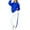 Blue, variant on Girls 2 Piece Sweatsuit Long Sleeve Crew Neck Pullover Sweatshirts Elastic Waist Jogger Sweatpants Casual Outfits Sets with Pockets 3-14 Years