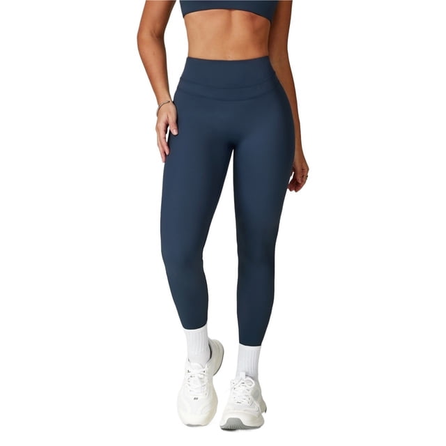 Pantalones de Yoga de cintura alta ajustados de lijado, pantalones deportivos for levantar la cadera y el vientre, pantalones deportivos for correr al aire libre