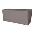 thumbnail image 1 of LA Linen TCpop-fit-96x30x30-GrayDrkP12 2.77 lbs Nappe en Polyester Équipée&44; Gris Foncé, 1 of 4