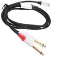 thumbnail image 1 of Replacement Usb C To Dual 1/4 Audio Cable 1m Audio Equipment Converter Cable, 1 of 9