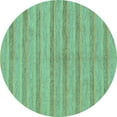 thumbnail image 1 of Ahgly Company Indoor Round Abstract Turquoise Blue Modern Area Rugs, 4' Round, 1 of 4