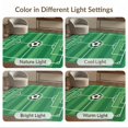 thumbnail image 7 of ODIKA 8'x10' Washable Area Rug Soccer Motif Field Bold Stadium Border Aglity Theme Decorations for Living Room, Under Sectional, Family , Durable, Non-Slip, 7 of 7