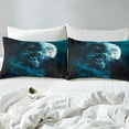 thumbnail image 3 of Gorilla Fitted Sheet Gothic Chimpanzee Sheets,Goth Woodland Animals Twin Bed Sheets,Exotic Wildlife Bedding Set,Boho Decor,(No Top Sheet), 3 of 5