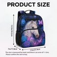 thumbnail image 7 of Aplkyhs Backpack for Students Age 6-18 School Bag Butterfly Flower Horse Adjustable Straps Lightweight Water Repellent Backpack for School Travel, 7 of 7
