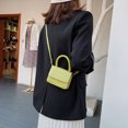 thumbnail image 4 of Mini bolsos elegantes de cuero PU para mujer, bolso de hombro para compras de viaje callejero, bolsos cruzados de mensajero con solapa a la moda, 4 of 5