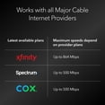 thumbnail image 2 of NETGEAR Nighthawk Cable Modem and WiFi 5 Router Combo (C7000) - Compatible with All Major Cable Providers incl. Xfinity & Cox - Cable Plans up to 800Mbps - AC1900 (Up to 1.9Gbps) - DOCSIS 3.0, 2 of 7