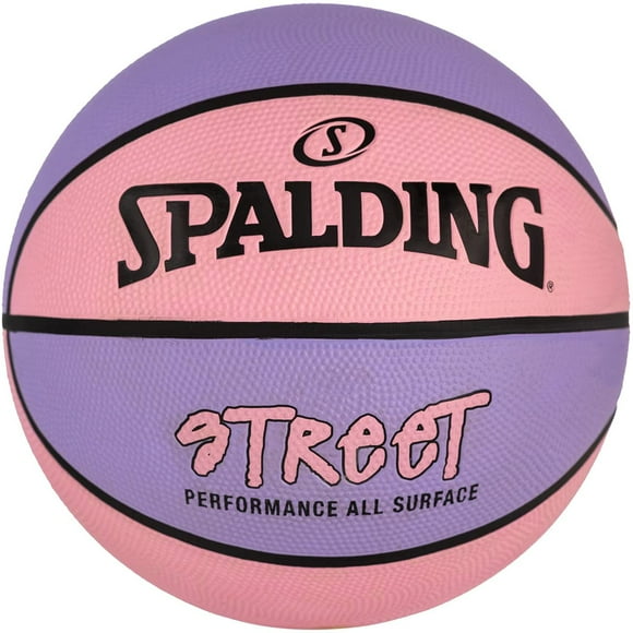 Baloncesto Spalding Street Pink para exteriores, tamaño 6 (28,5 cm)