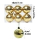 thumbnail image 3 of Set de adornos para árboles de Navidad 6PCS | Adornos antidestructibles de 6 cm para decoraciones navideñas, bolas colgantes de plástico para casa, fiesta, boda, aniversario, variados rojo verde, 3 of 7