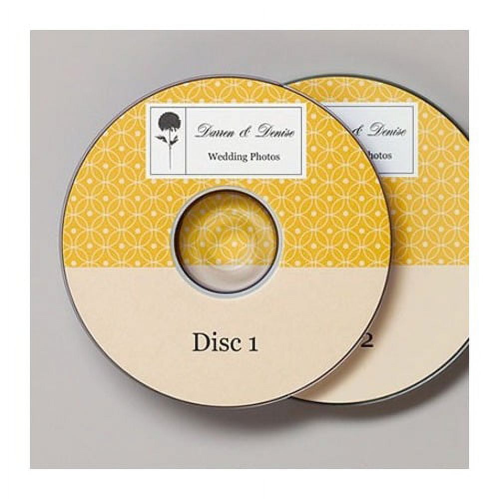 Avery CD Labels, Matte White, 100 Disc labels & 200 Spine labels (8691) White - 100 / Pack