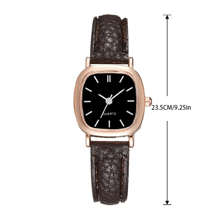 Women s Waterproof Analog Watch Wide Leather Strap Women s Fossil Watch Ladies Watch Square Watch Manufacturers Simple Personality Retro Students Ladies Quartz Belt Ladies Watch Women Walmart