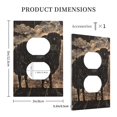 thumbnail image 5 of Zufioo Starry Night Black Sheep Print Switch Wall Plate, Dustproof and Heat-resistant Decorative Wall Switch Cover, Suitable for Residential and Commercial Areas-Mid-size, 5 of 8