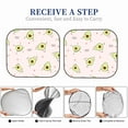 thumbnail image 6 of Fotbe Avocado Doing Sport Yoga 2-Piece Car Windshield Sun Shade | Sun Blocker for Car Windshield | Foldable Automotive Interior Accessories for Sun Protection-Medium, 6 of 7