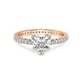thumbnail image 3 of 2 Carat IGI Certified Heart Shape Lab Grown Diamond Engagement Ring | 14K Rose Gold | Claire Full Eternity Lab Diamond Ring | FG-VS1-VS2 Quality Friendly Diamonds, 3 of 5