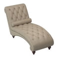 thumbnail image 3 of Amey 69 Inch Modern Chaise, Foam Padded, Nailed and Button Tufted, Brown- Saltoro Sherpi, 3 of 6