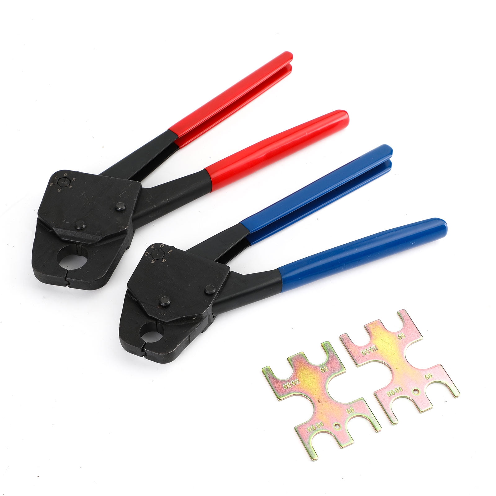 Motor Genic 2 Pex Crimper 1/2" And 3/4" Plumbing Crimping Gonogo Set Angle Gauge Tools Combo