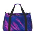 thumbnail image 1 of Fotbe Neon Gradient Blue Bolsa de Viaje con Estampado, Bolsa de Fin de Semana para Mujer con Compartimento para Zapatos, Bolsa de Gimnasio con Bolsillo Húmedo, 1 of 7