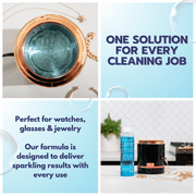 iSonic Ultrasonic Jewelry and Eyewear Cleaning Solution Concentrate, 8 oz Bottle