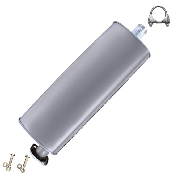 Northeastern Exhaust Rear Muffler Fits 2006-2010 Jeep Commander 3.7L & 2006-2009 Jeep Commander 5.7L - Direct Fit | Stainless Steel | Includes Clamp, Bolts & Nuts