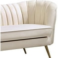 thumbnail image 4 of Meridian Furniture Margo Cream Velvet Chair, 4 of 6