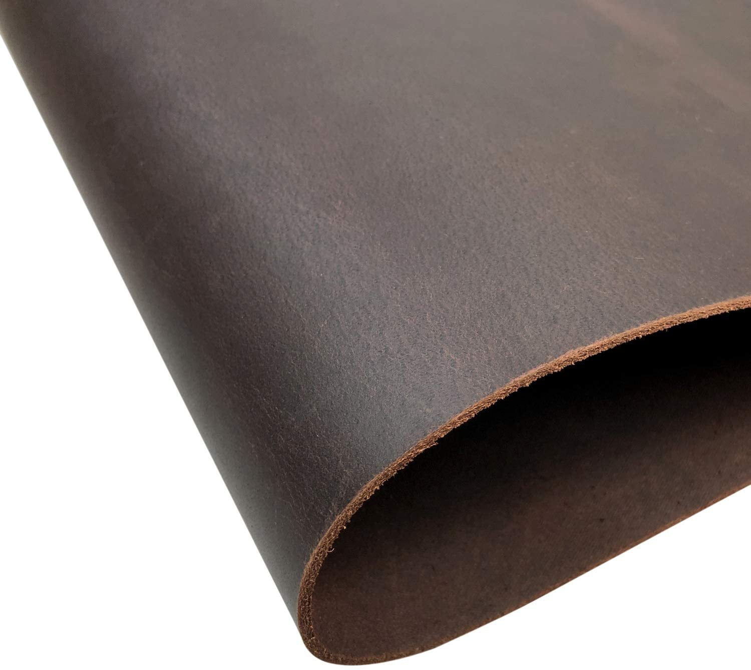 Leather Sheets for Crafts & Arts Full Grain Leather Material Tooling Leather 11''X7.7''(1.5mm) Thick Cowhide Leather Pieces Square,2 Pcs Pack (Black)
