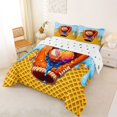 thumbnail image 2 of Erosebridal Teens Sport Baseball Lover Full Size Comforter Sets 3 Pieces,Blue Ice Cream Drip Waffle Bedding Sets for Boys Girls,Super Cozy Room Decor, 2 of 6