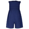 thumbnail image 6 of Bzhegqhd Summer Women's Solid Sleeveless Casual Strapless Jumpsuit Short, 6 of 8