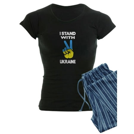 

CafePress - Support Ukraine I Stand With Ukraine Ukrai Pajamas - Women s Dark Pajamas