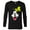 Black, variant on Disney Goofy Big Face - Long Sleeve T-Shirt for Men -Customized-Black
