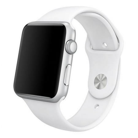 Soft Silicone Replacement Sports Band For Apple Watch - 38mm - White