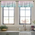 thumbnail image 4 of LALILO Kitchen Curtain Valance Watercolor Landscape With Rod Pocket Window Curtain 52"x 18" Set of 2, 4 of 7