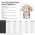 thumbnail image 5 of Kll Men'S Hawaiian Shirt Short Sleeve Button Down Beach Shirts-Autumn Pumpkins Fall Leaves, 5 of 7