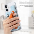 thumbnail image 2 of Allytechgroup iPhone 16 Plus Case with Cards Holder & Hand Strap, Clear Back Cover Shockproof Drop Protective Anti-Yellowing Bumper Phone Case for Apple iPhone 16 Plus, Skyblue, 2 of 11