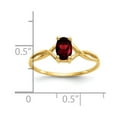 thumbnail image 2 of Auriga Fine Jewelry 14K Yellow Gold Garnet Birthstone Ring for Women Size- 7, 2 of 7